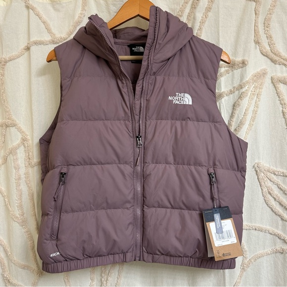 The North Face Hydrenalite 600 Fill Down Vest in Fawn Grey/Mauve Purple - Picture 6 of 15
